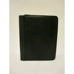 Echtleder Schreibmappe Schwarz