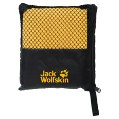Jack Wolfskin Wolftowel Suede M Trekkinghandtuch In Burly Yellow