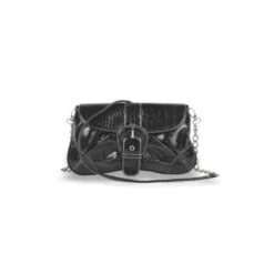 Lack - Damentasche / Clutchbag / Unterarmtasche / Ausgehtasche In Schwarz