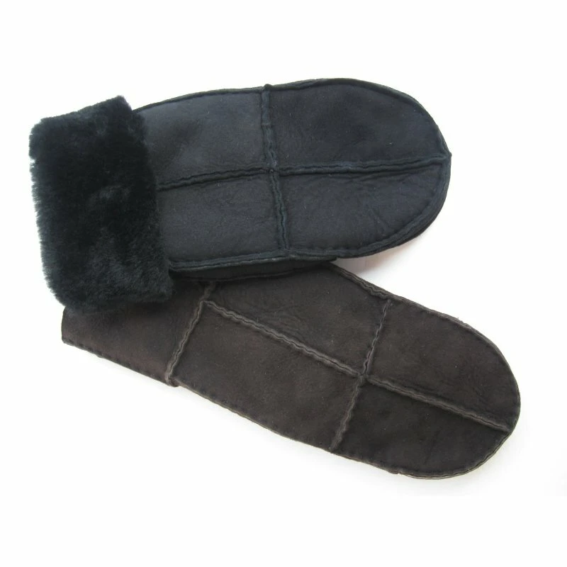 Lammfell-Fausthandschuhe Handschuhe In Schwarz 1 Lammfell-Fausthandschuhe Handschuhe In Schwarz