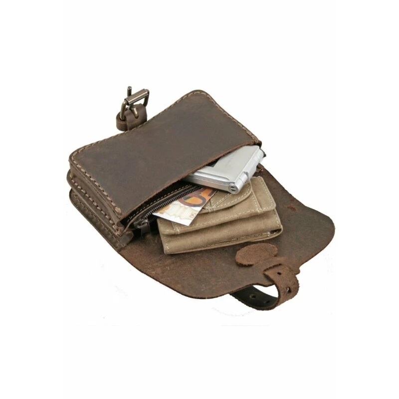 MIKA Gürteltasche In Dunkelbraun 2 MIKA Gürteltasche In Dunkelbraun – Bild 2