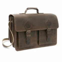 Tokio" Aktentasche Aus Pflanzlich Gegerbten Leder -Thielemann