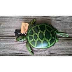Su-Deco Lederbörse / Minitasche Im Motiv Schildkröte