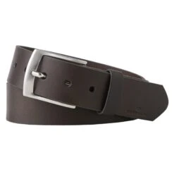 Tom Tailor Tom Tailer Herren-Ledergürtel In Dunkelbraun